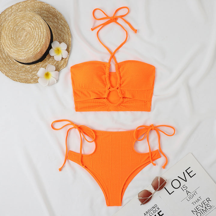 Damen Bikini-Set mit raffiniertem Cut-Out und hohem Taillenschnitt Echo Archiv