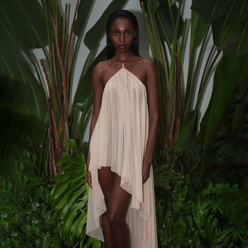 Damen Luftiges Sommerkleid mit asymmetrischem Schnitt Echo Archiv