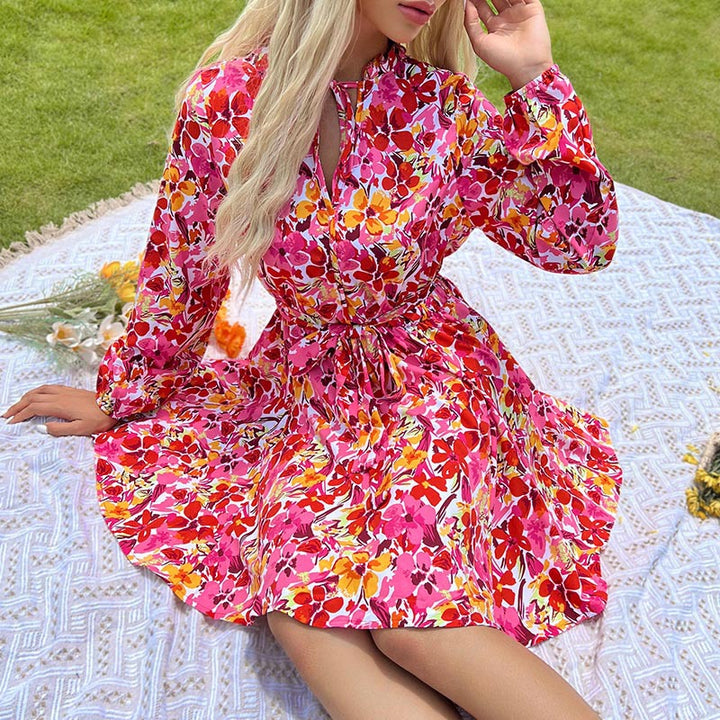 Damen Floral Wickelkleid Echo Archiv