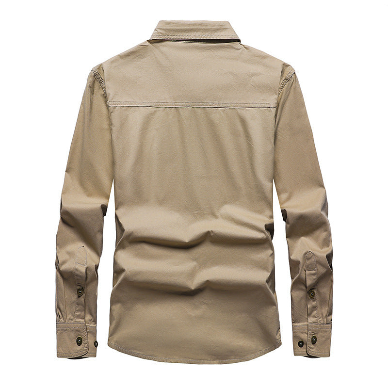 Herren Robustes Canvas-Hemdjacke im Utility‑Stil Echo Archiv