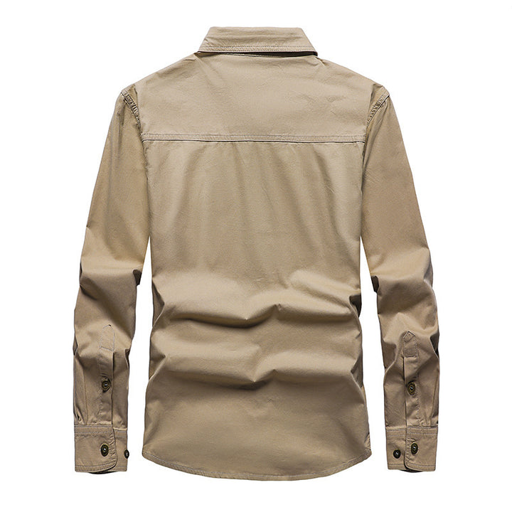 Herren Robustes Canvas-Hemdjacke im Utility‑Stil Echo Archiv