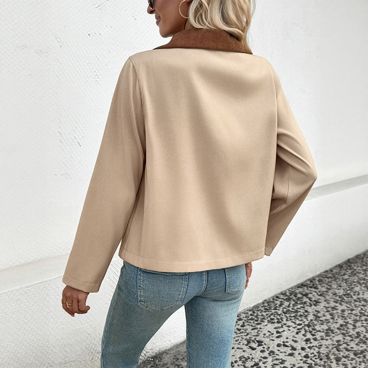 Damen Modische Utility-Jacke mit hohem Kragen Echo Archiv