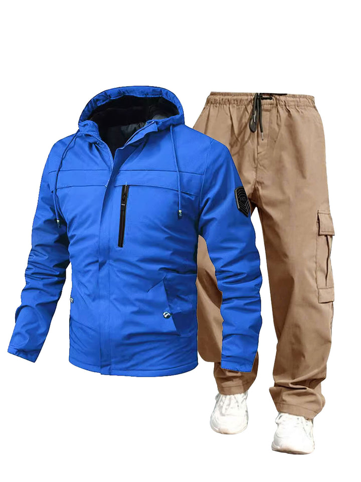 Herren Wetterfeste Outdoor-Jacke und Cargo-Hose Echo Archiv