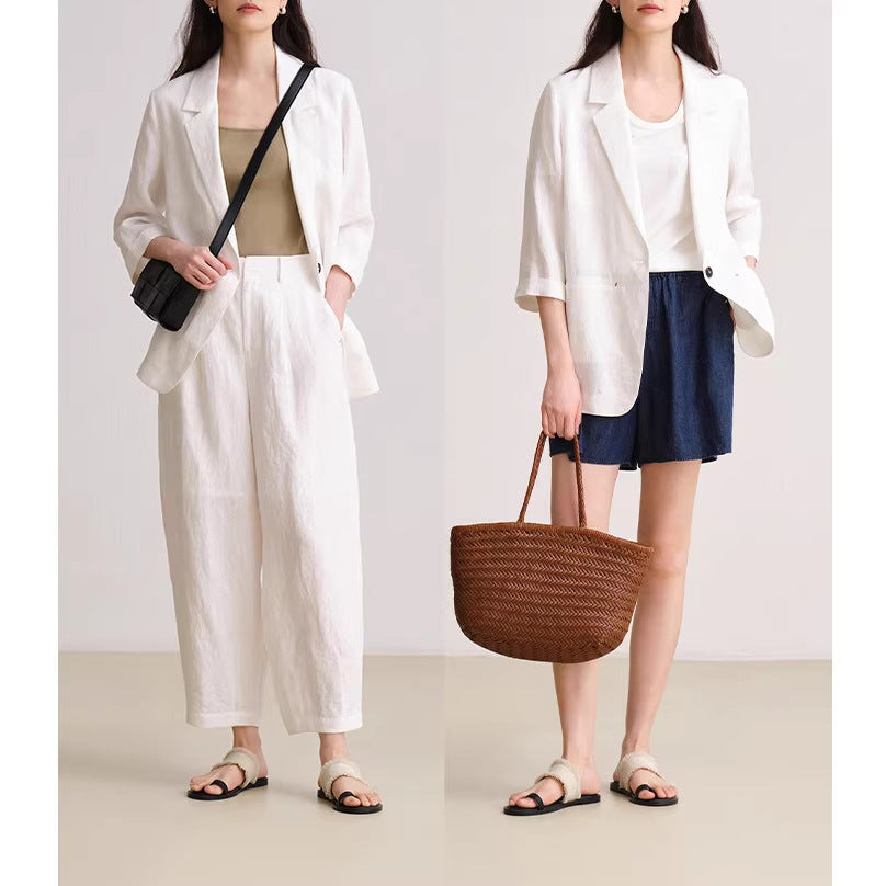 Damen Bequeme und elegante Leinenhose Echoarchiv