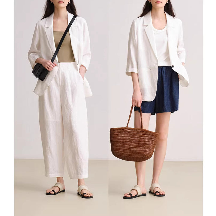 Damen Bequeme und elegante Leinenhose Echoarchiv