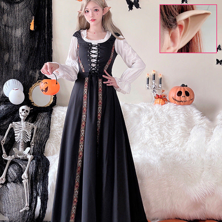 Damen Märchenhaftes Kostümkleid mit eleganter Schnürung und romantischen Details Echo Archiv