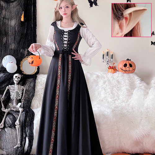 Damen Märchenhaftes Kostümkleid mit eleganter Schnürung und romantischen Details Echo Archiv