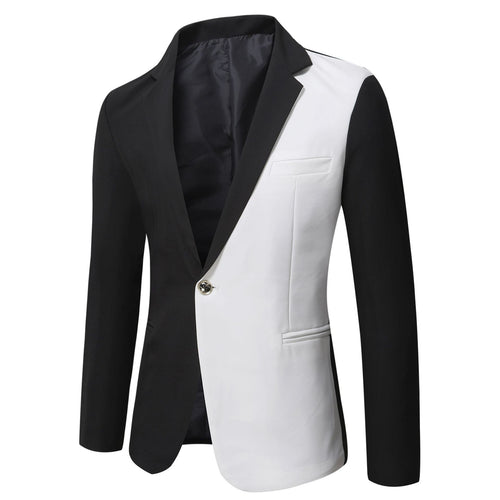 Herren eleganter zweifarbiger Blazer mit modernem Schnitt Echoarchiv