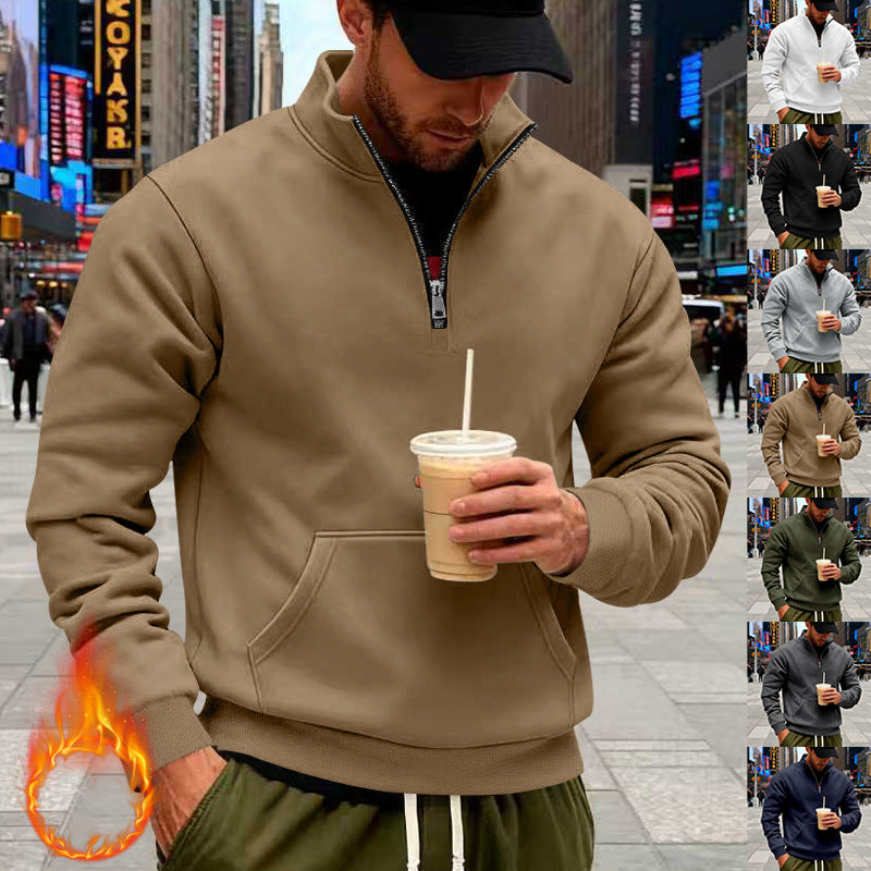 Herren Sweatshirt mit Halbreißverschluss Echoarchiv