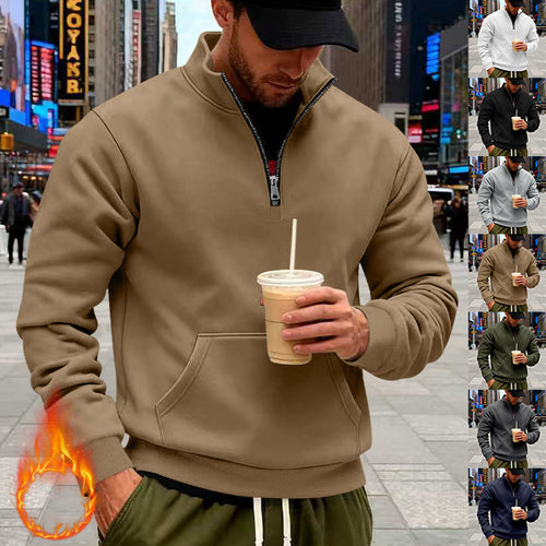 Herren Sweatshirt mit Halbreißverschluss Echoarchiv