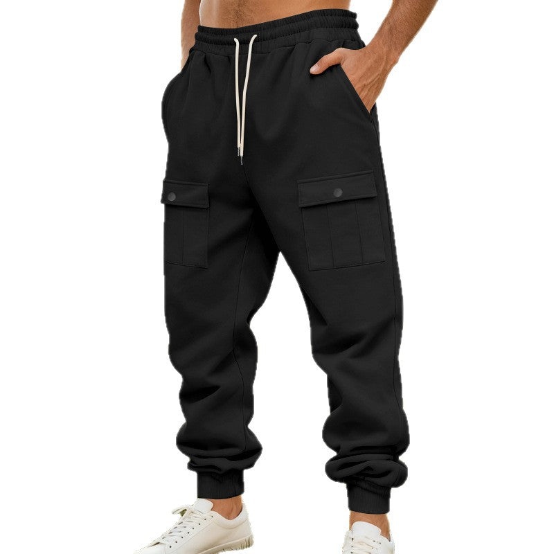 Herren Cargo-Jogginghose mit elastischem Bund und funktionalen Taschen Echoarchiv