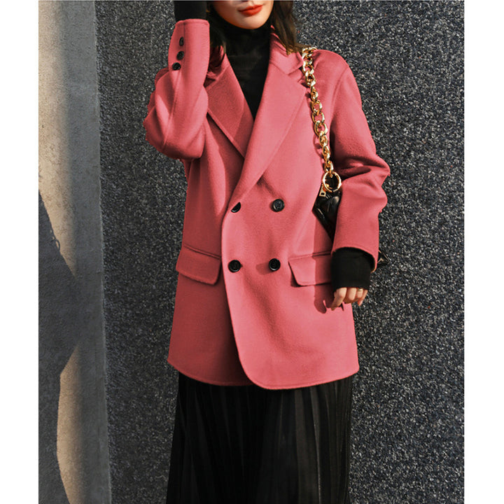 Damen Eleganter Langblazer mit doppelter Knopfleiste Echoarchiv