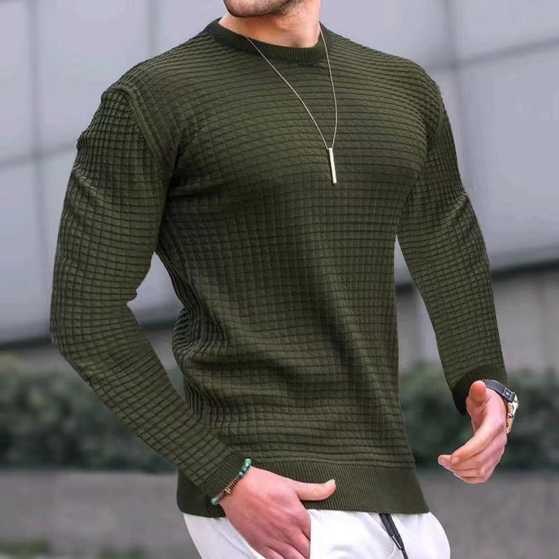 Herren strukturiertes Langarmshirt Echoarchiv