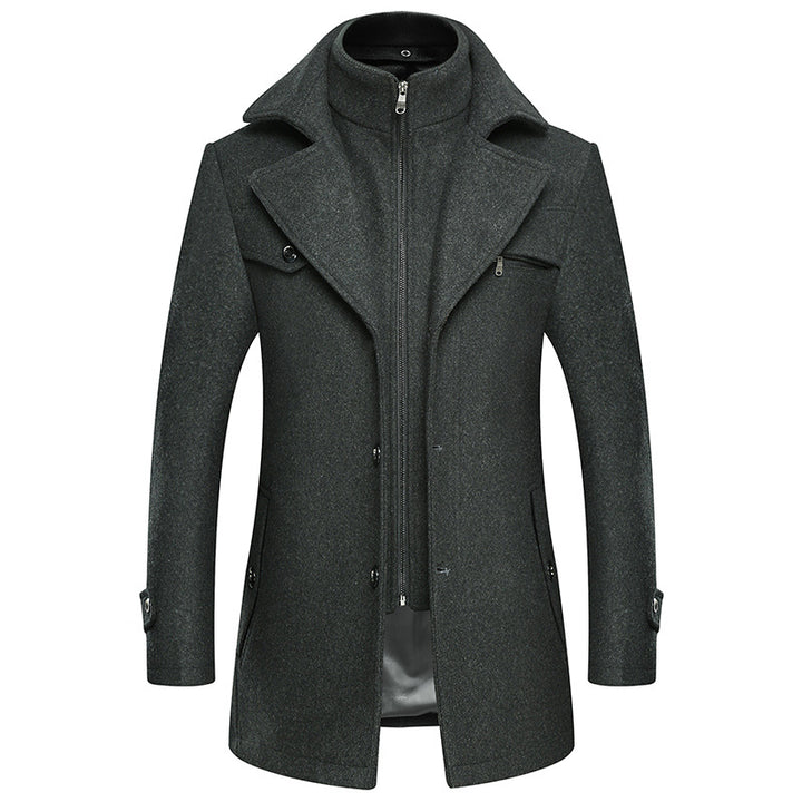Herren Elegante und stilvolle Wolljacke Echo Archiv