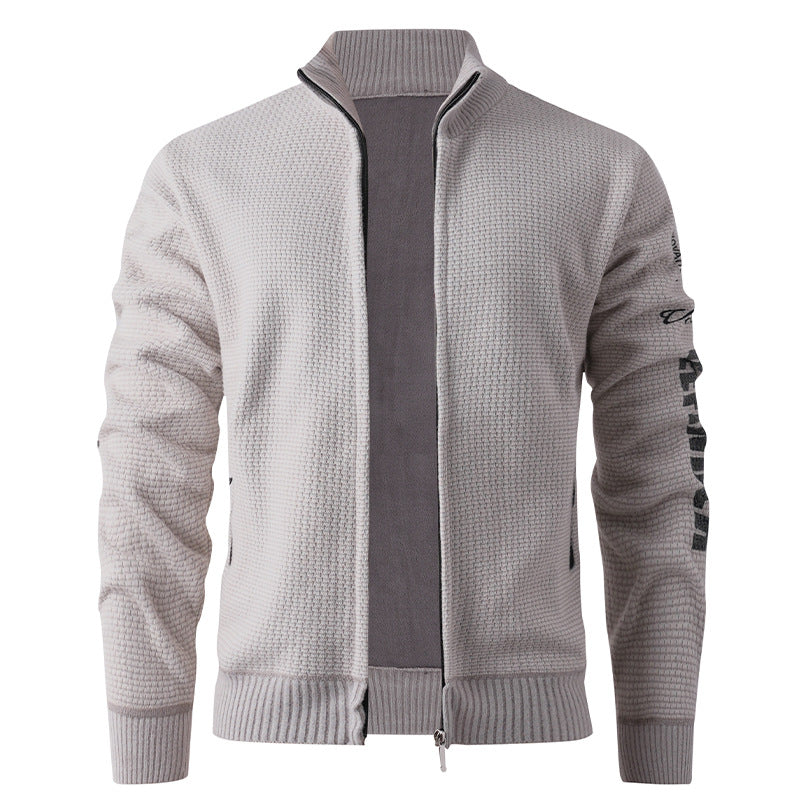 Herren gesteppte Freizeitjacke mit hohem Kragen und modernem Innenfutter Echoarchiv