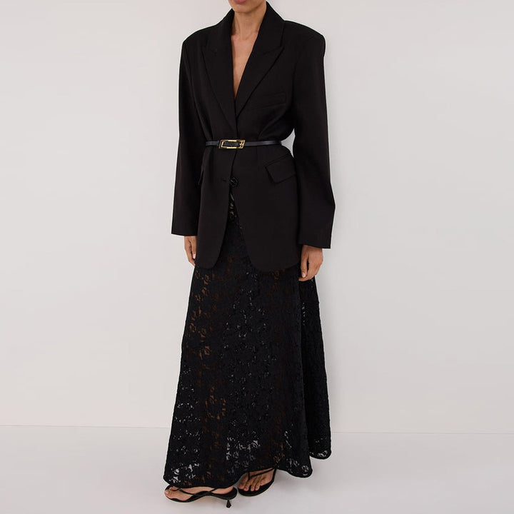 Damen Spitzenmaxirock mit elegantem tailliertem Schnitt und hochwertigem Material Echo Archiv