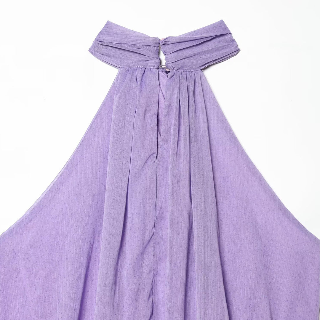 Damen Haltertop mit eleganter Drapierung und hochwertigen Stoffen Echo Archiv