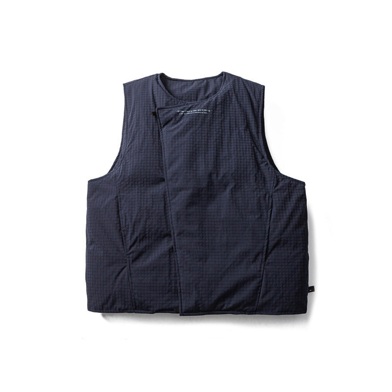Unisex Gepolsterte Steppweste mit asymmetrischer Front und minimalistischer Silhouette Echo Archiv