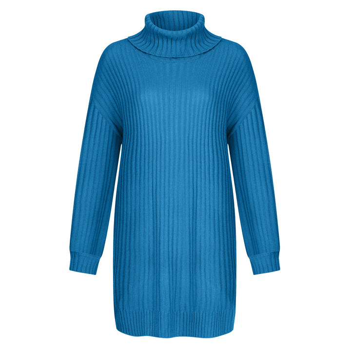 Damen Gerippter Rollkragen-Tunika mit kastigem Oversize-Schnitt Echo Archiv