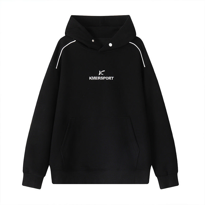 Herren Lässiger Kapuzenpullover im Sportstyle mit Kontrastpaspel und Kängurutasche Echoarchiv