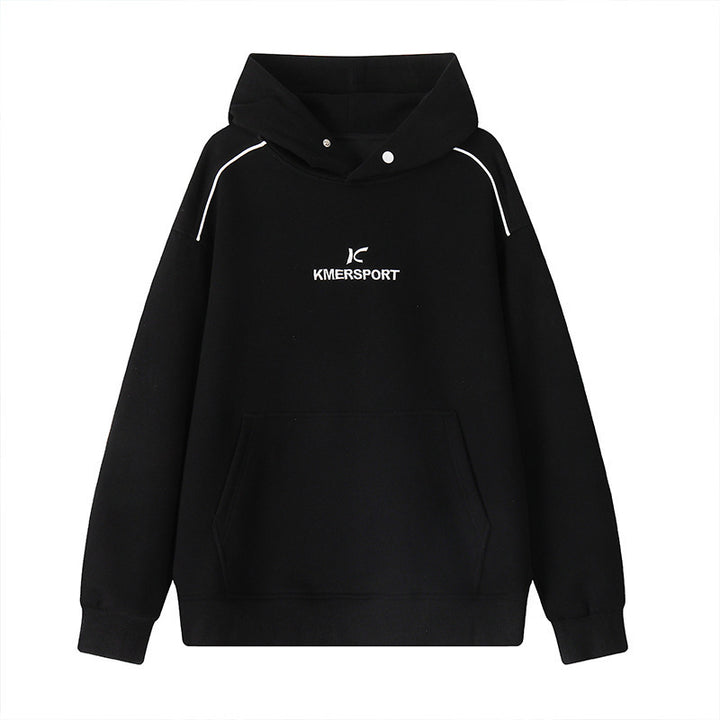 Herren Lässiger Kapuzenpullover im Sportstyle mit Kontrastpaspel und Kängurutasche Echoarchiv