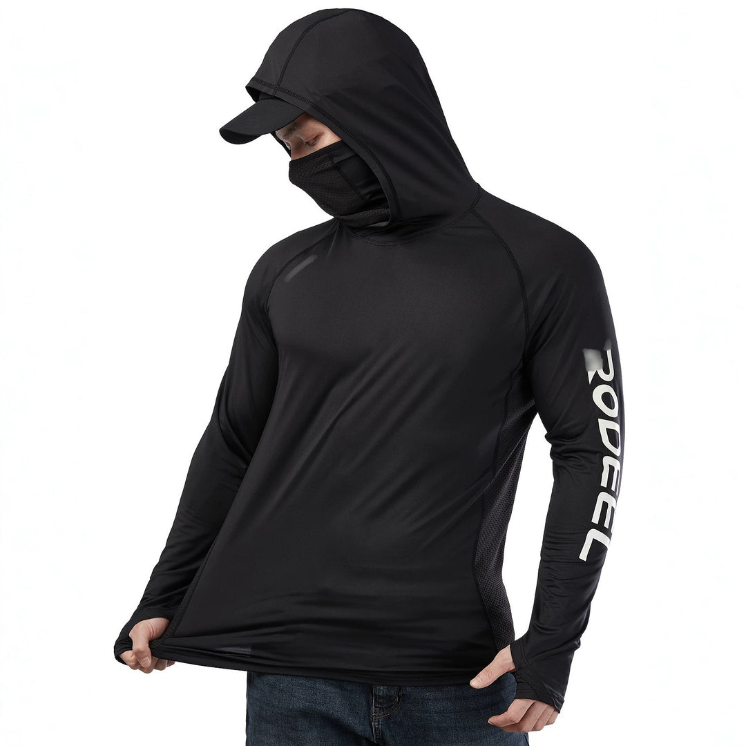 Herren Sportliches Langarmshirt mit Kapuze