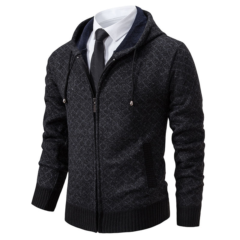 Herren modische Sweatjacke mit Kapuze und elegantem Muster Echoarchiv