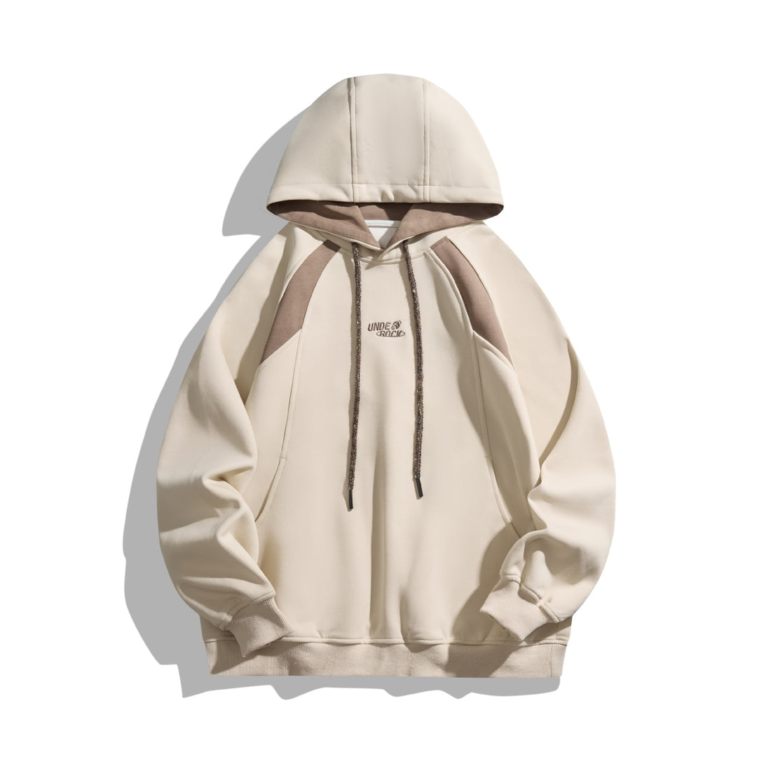 Unisex Kapuzenpullover im Oversize-Sweatstil mit kontrastgefütterter Kapuze Echoarchiv