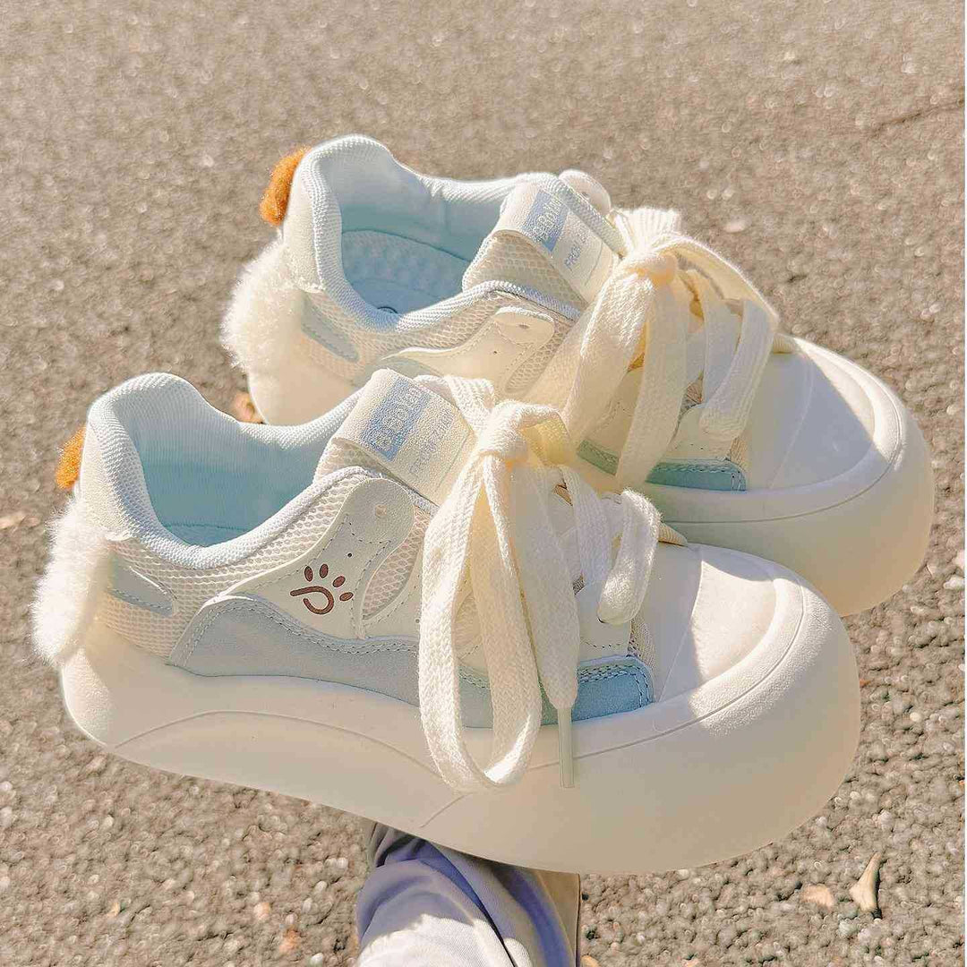 Damen Sneaker mit plüschiger Fütterung und flexiblen Schnürsenkeln Echo Archiv