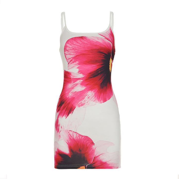 Damen Maxikleid mit floralem Print und feinen Spaghettiträgern Echo Archiv