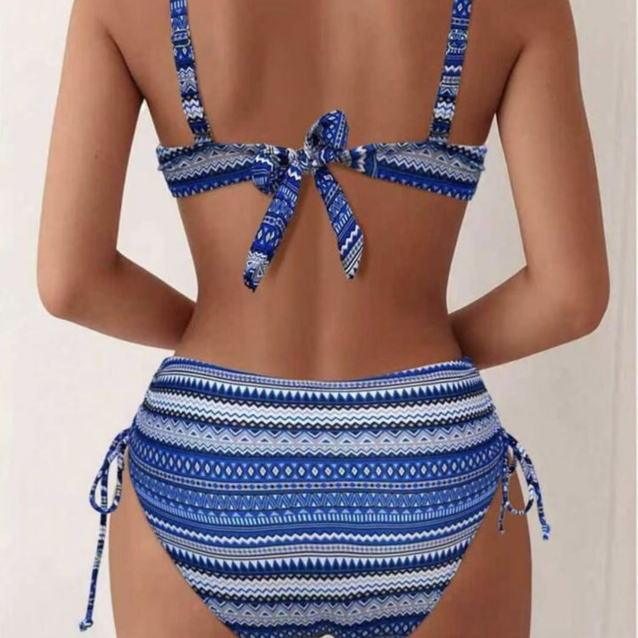 Damen Bikini-Set mit modischem Wickel-Detail und anpassbarem Bund Echo Archiv