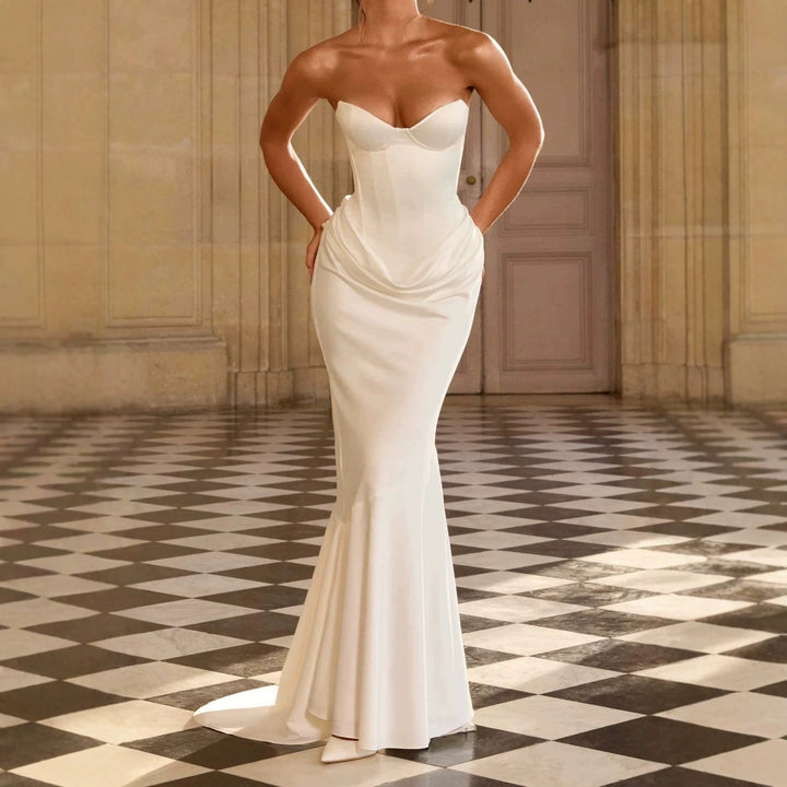 Damen Glamouröses Abendkleid mit taillierter Korsett-Optik Echo Archiv