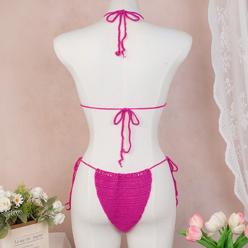 Damen Elegantes Häkel-Bikini-Set mit floralen Applikationen Echo Archiv