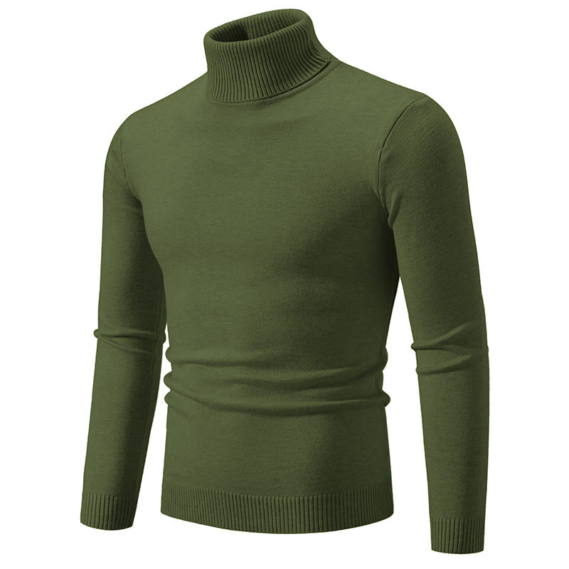 Herren nan Slim-Fit Rollkragenpullover aus Feinstrick mit geripptem Stehkragen und elastischem Bund Echo Archiv