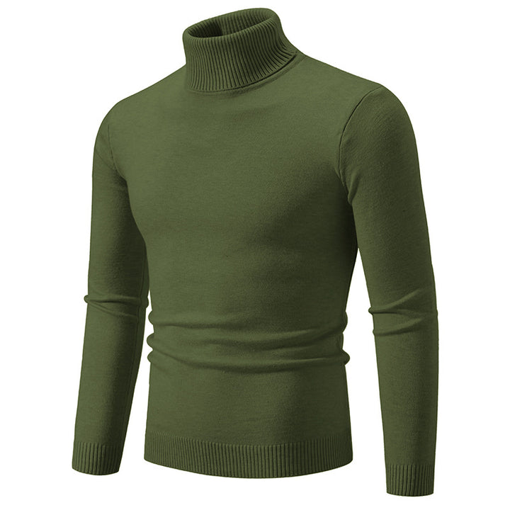 Herren nan Slim-Fit Rollkragenpullover aus Feinstrick mit geripptem Stehkragen und elastischem Bund Echo Archiv
