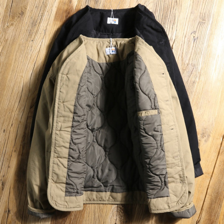 Herren gesteppte Freizeitjacke mit praktischem Kragen und innovativen Innenfutter Echoarchiv