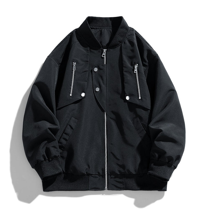 Herren urbane Bomberjacke mit kreativem Design und funktionalen Taschen Echoarchiv