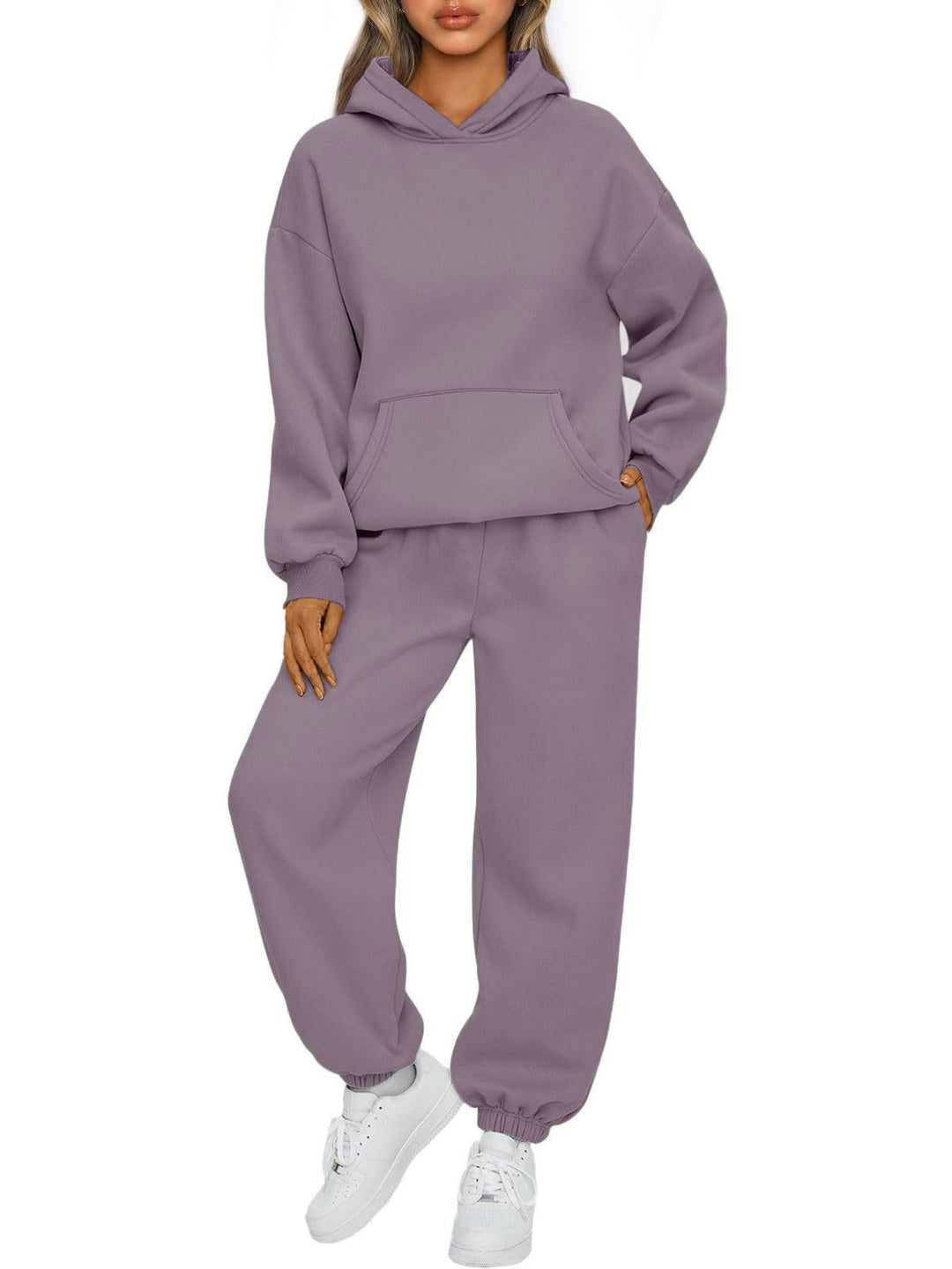 Damen nan kuscheliges oversized Hoodie und Jogginghose Lounge Set aus Baumwollmischung Echo Archiv