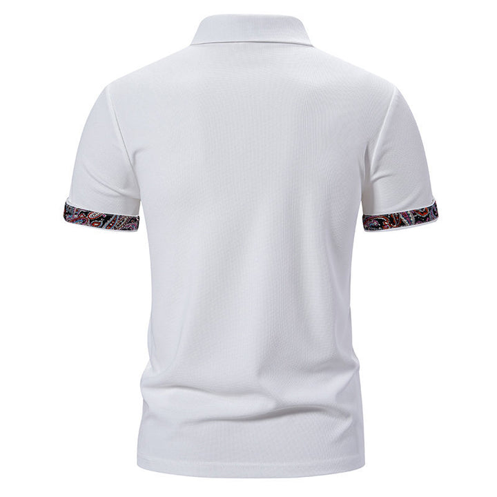 Herren modisches Poloshirt mit buntem Kragen und komfortablem Schnitt Echoarchiv