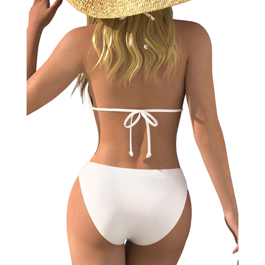 Damen Bikini-Set mit langärmligem Netzoberteil und bequemen Unterteilen Echo Archiv