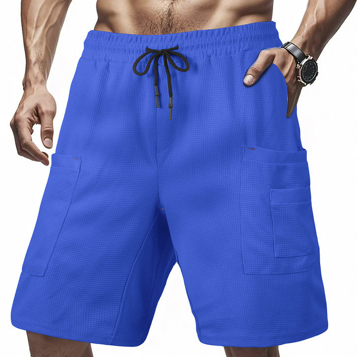 Herren praktische Cargo-Shorts mit seitlichen Taschen und verstellbarem Kordelzug Echoarchiv