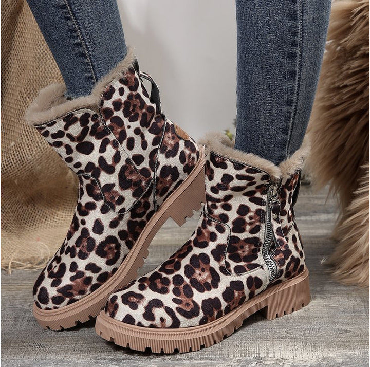Damen modische Winterboots mit weichem Innenfutter und robustem Profil Echoarchiv