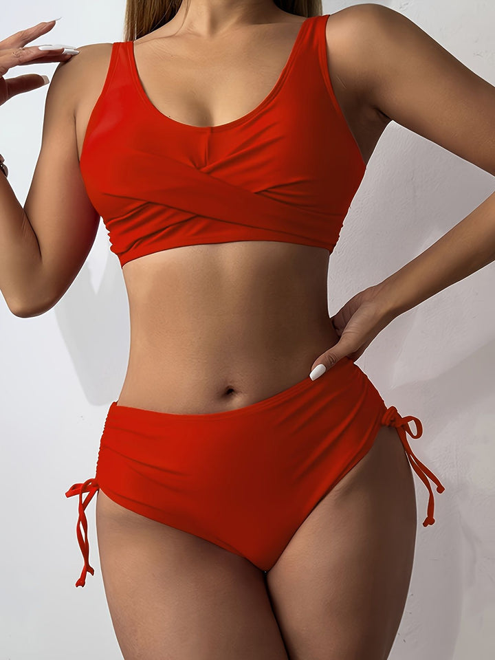 Damen Sportliches Bikini-Set mit Wickel-Design Echo Archiv