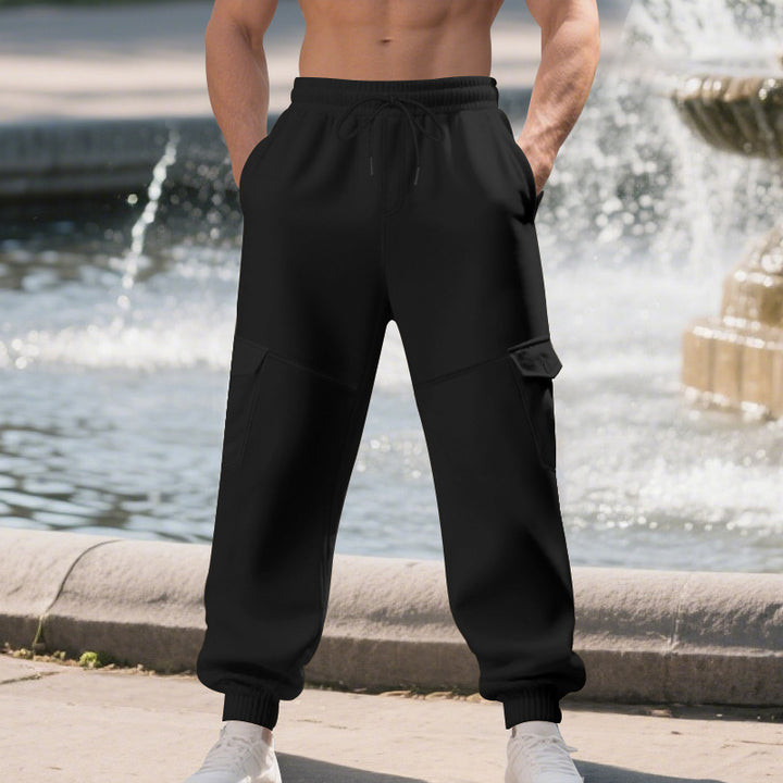 Herren bequeme Cargo-Jogginghose mit elastischem Bund und praktischen Seitentaschen Echoarchiv