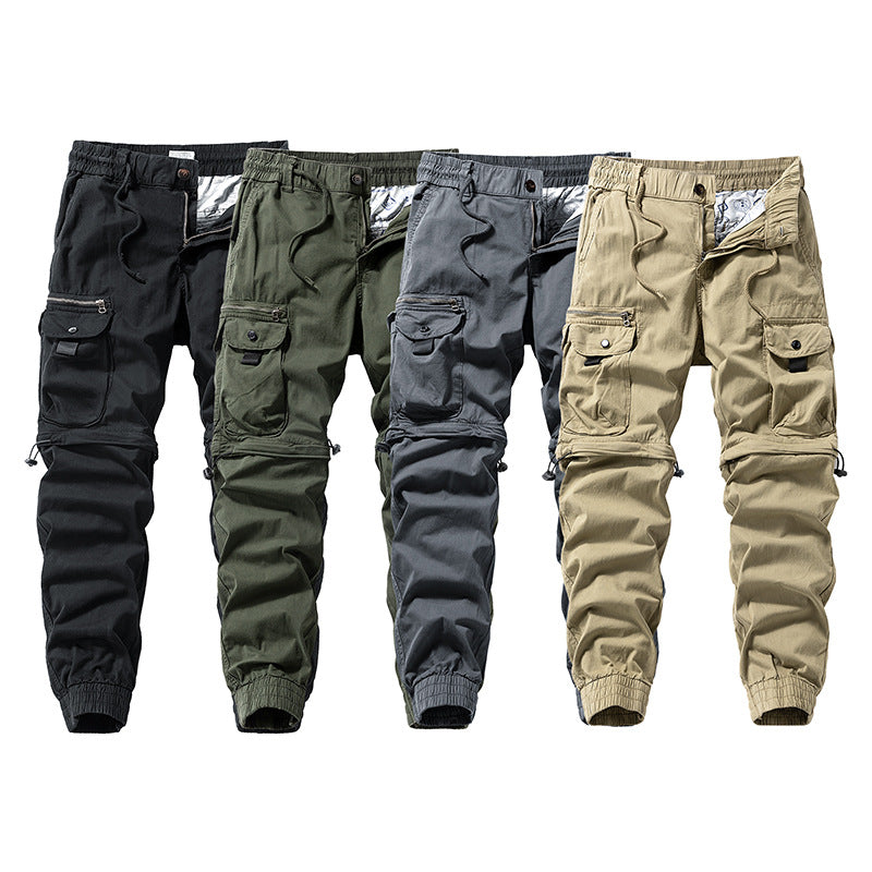 Herren Cargo-Jogginghose im Utility-Stil mit Elastikbund, Kordelzug und Multifachtaschen Echo Archiv