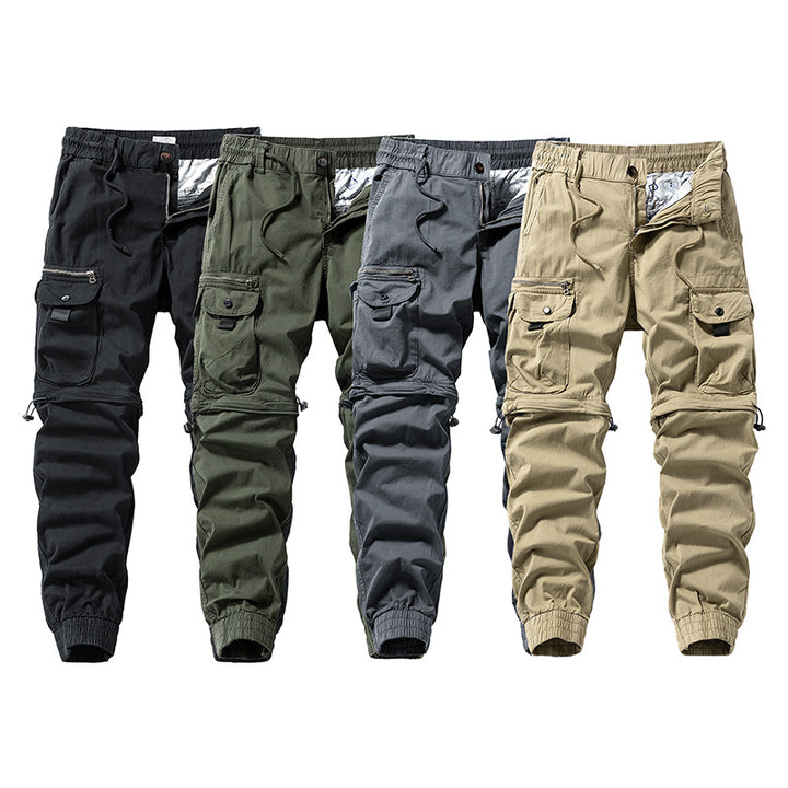 Herren Cargo-Jogginghose im Utility-Stil mit Elastikbund, Kordelzug und Multifachtaschen Echo Archiv