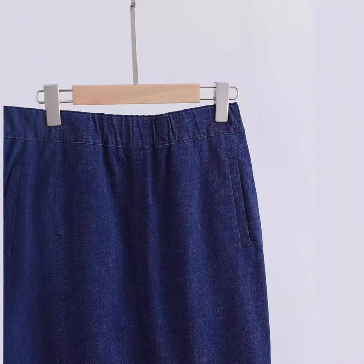 Damen Elegant geschnittener Midirock Echoarchiv