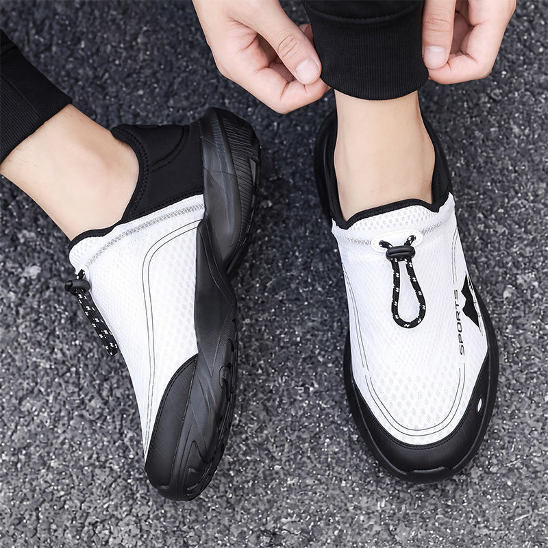 Unisex leichter atmungsaktiver Schlupfsneaker mit Schnellverschluss und stoßdämpfender Sohle Echoarchiv