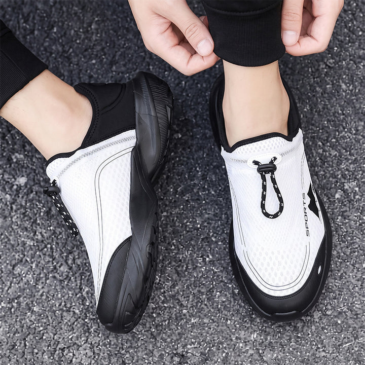Unisex leichter atmungsaktiver Schlupfsneaker mit Schnellverschluss und stoßdämpfender Sohle Echoarchiv