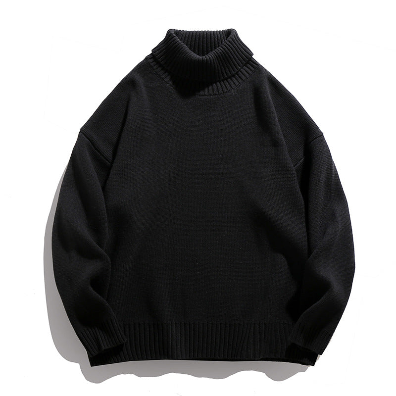 Unisex Lässiger Rollkragenpullover aus Feinstrick mit geripptem Kragen Echo Archiv